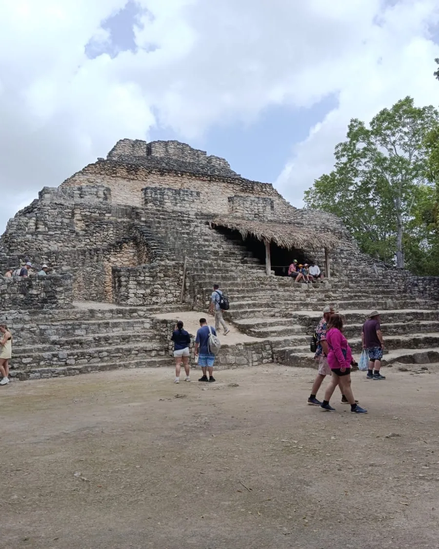 Archaeological structures at Chacchoben